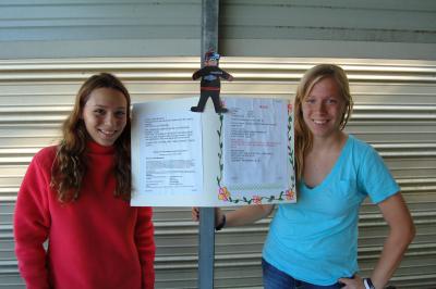 Flat Stanley with Girls Flat Stanley with Girls